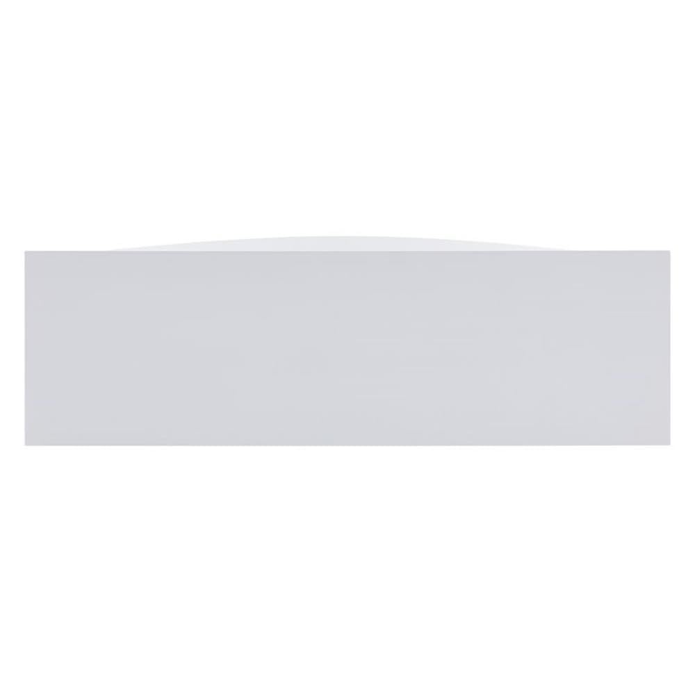 Bowery Hill Faux Stone Electric Fireplace TV Stand in White Finish