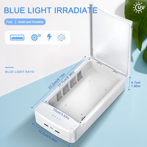 UV Nail Tool Cleaner Box - Nails Tips Art Portable USB Nail Machine, Plastic Cleaner Tool for Nail, Salon, Tweezers, Jewelry, Phone, Nail Tech Supplies, Nail Tech Must Haves