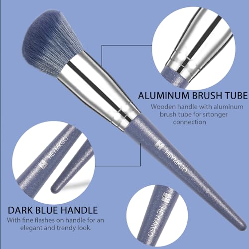 Makeup Brushes, HEYMKGO 16Pcs Makeup Brush Set Professional Synthetic Foundation Blending Blush Face Brushes, Eye Shadows Concealers Powder Brush Kit for Makeup