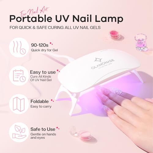 Acrylic Nail Kit for Beginners: Professional Complete Set with Drill UV Light Gel Polish Nail Art Tools for Salon Quality Manicures at Home