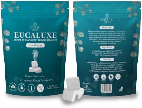 Eucalyptus Shower Steamers - 7 Pack Shower Tablets Aromatherapy for Sinus and Tension Support - Gifts for Women & Men - Eucalyptus for Shower, Shower Accessories & at Home Spa Essentials