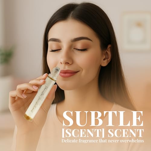 10ML Pheromone Perfume For Women | Long Lasting Rose Petal| Portable Perfum with Natural Coconut Roll-On (Rose Petal Sandalwood)