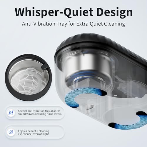 Ultrasonic Retainer Cleaner with Cleaning, Pumping, and Air-Drying Functions, 45kHz Retainer Cleaner Machine, 200ml Denture Cleaner for Dentures, Mouth Guards, Braces, Toothbrush Heads, Jewelry