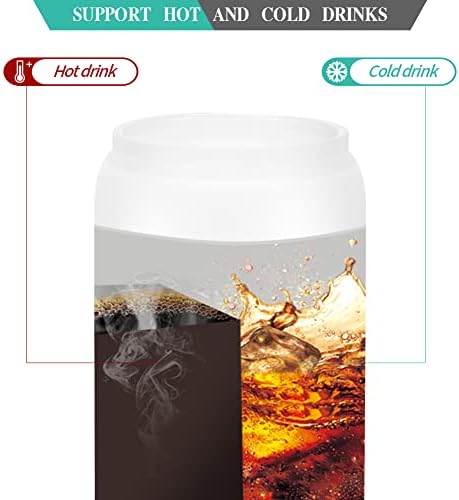 12 Pack Sublimation Glass Cups Frosted 16oz Blanks Beer Can Borosilicate Glasses Tumbler with Bamboo Lids and Straws for Beer, Juice, Soda, Iced Coffee, Drinks