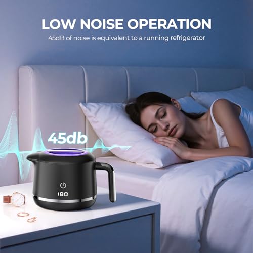 Ultrasonic Retainer Cleaner Machine - 45kHz Ultrasonic Jewelry Cleaner - 200ML Mouth Guard & Denture Cleaner Pod - 5 Modes with Digital Timer - Upgrade Water Bottle Design