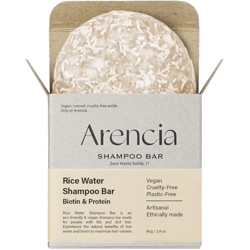 Korean Rice Water Shampoo Bar for Hair Growth & Strengthening, All Natural Formula with Biotin & Protein - Korean Hair Care