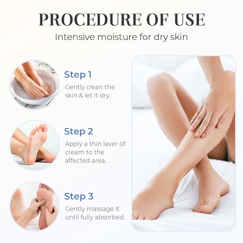 1.41oz Hydrating And Anti-Cracking Foot Cream 2025 New 60% Urea Moisturising And Relieves Cracking and Dryness Foot Cream for Women & Men Feet, Knee, Elbow, Hand (1)