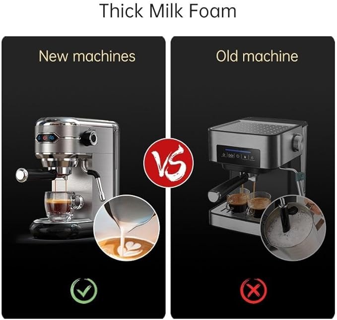 Semi-auto Stainless Steel Household Coffee Machine 19 Capsules Superfine Capsule Powder Coffee Machine Cappuccino and Espresso H11 (Color : H11 SR, Size : CHINA_US)