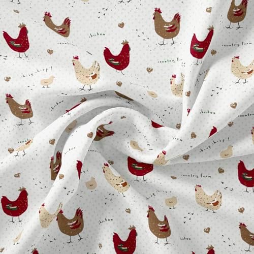 Cackleberry Home Farmhouse Chicken Kitchen Towels 100% Cotton, Set of 3