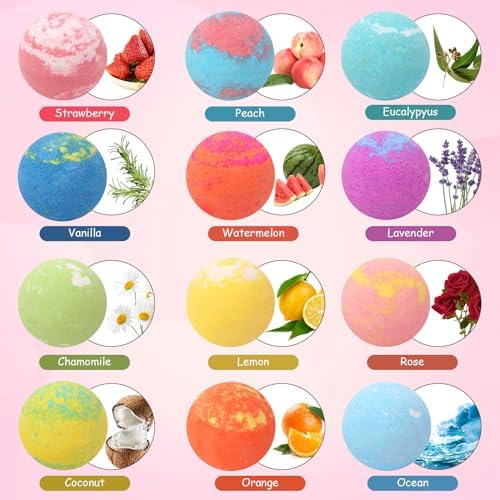 Bath Bombs for Kids with Surprise Inside Princess Toys Natural Bath Bombs Handmade Spa Organic Bubble Bath Bomb Bath Fizzy with Jewelry Set Girls Birthday Christmas Gift