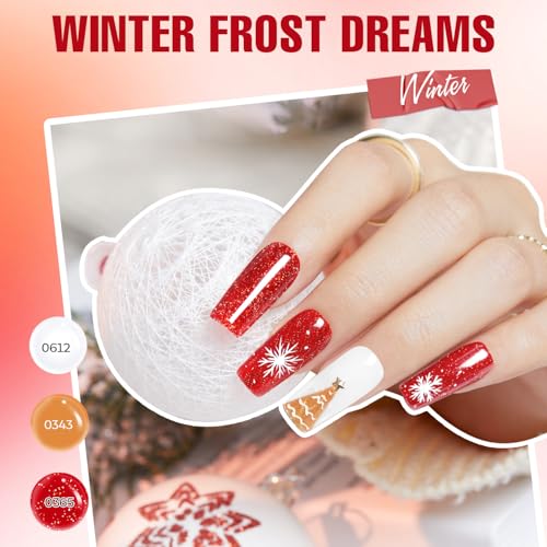 MEFA Gel Nail Polish Kit with U V Light, 32 Colors All Seasons Soak Off 60 Pcs Gel Polish Nail Set with Matte/Glossy Glitter Base Top Coat Manicure Tools Nails DIY Decorations Gifts for Women