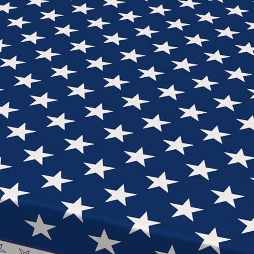 Fourth of July Oval Tablecloth Memorial Day Patriotic Table Cloth American Flag, Stars Table Cloths for Indoor and Outdoor Kitchen Dining-60 x84