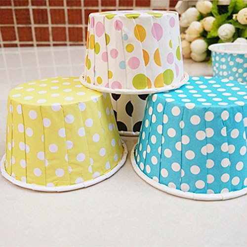 100 Pack Colourful Cake Baking Cups Muffin Cases Paper Heat Resistance Home Party
