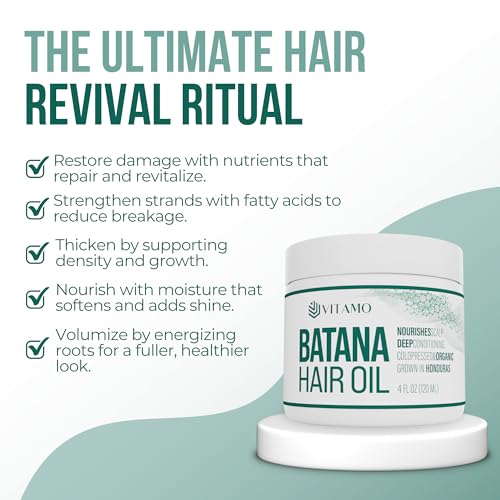 100% Organic Batana oil for Hair Growth | Pure Elaeis Oleifera | Natural Cold Press Extraction Method | Dr Sebi Scalp Care Hair Shine treatment for Men & Women | No Burnt Smell