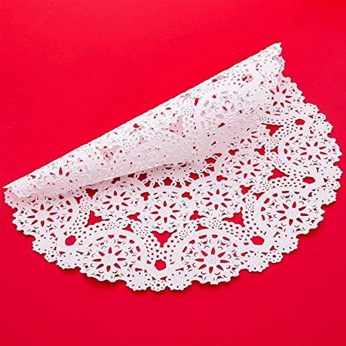 Juvale 300 Pack Round Paper Lace Doilies - 10 Inch Round Doiley Disposable Placemats for Crafts & Weddings - White Doilies - Paper Placemats