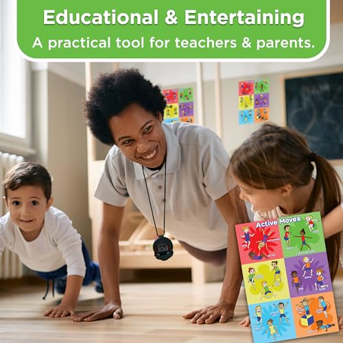 Covelico Physical Therapy Posters, 1 x A3 Laminated Poster for Kids, Physical Education Equipment for Elementary Classroom Exercise, Essential PE Teacher Supplies - Engaging PE Posters for PE Class