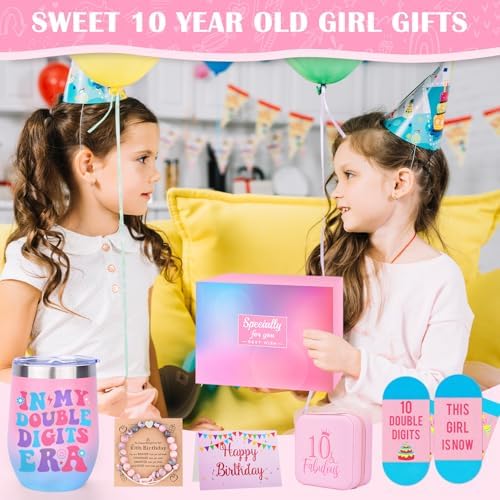 10 Year Old Girl Birthday Gifts, Best 10th Birthday Gifts for Teen Girls, Double Digits Girls 10th Birthday Gifts Ideas, 10 Year Old Girl Birthday Easter Gifts for Daughter Niece Granddaughter