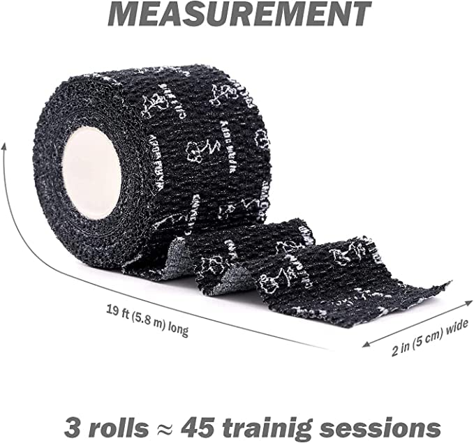 WARM BODY COLD MIND 2" Premium Lifting Thumb Tape for Weightlifting - Hook Grip for Powerlifting, Strength/Cross Training, Deadlift, Weight Lifting, Athletic Finger Wrap (Mix V3 3 Rolls)