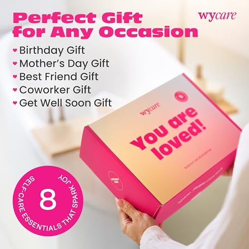 Wycare Gift Box for Women - Perfect Birthday Spa Gift Baskets for Women - Best Friend Birthday Box Care Package - Get Well Soon Self Care Set