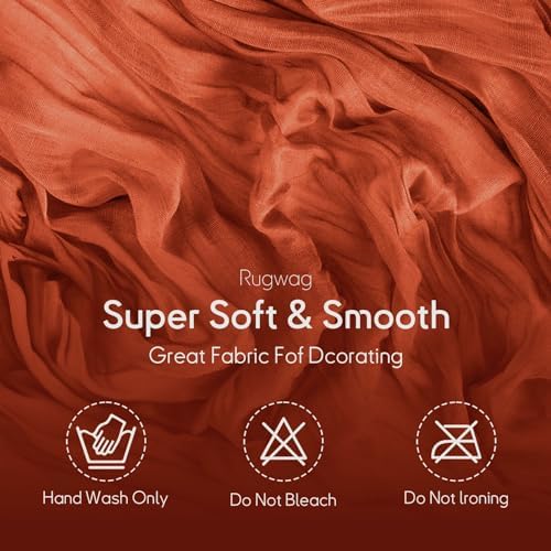 10 Packs Terracotta Cheesecloth Table Runners 35 x 120 Inch – Rustic Boho Gauze Table Runner for Wedding Arch, Party Decoration