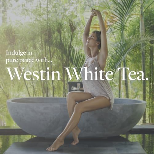 Westin White Tea Aloe Bath & Body Oil - Soothing, Invigorating Bath and Massage Oil with White Tea and Aloe - 8 Ounces
