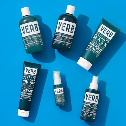 VERB Hydrate Shampoo - Cleanse Dry + Frizzy Hair - Smooth + Reduce Frizz - Amber + Warm Jasmine Scent