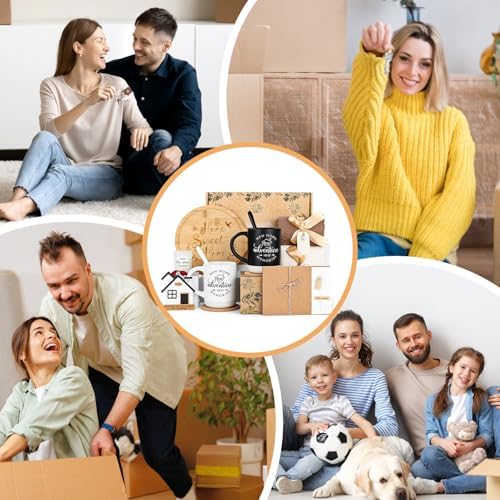 YHRJWN House Warming Gifts New Home, Housewarming Gifts New Home, House Warming Gift for Women Men Couples Newlywed Friends, Housewarming Gift Box, 13 Pieces