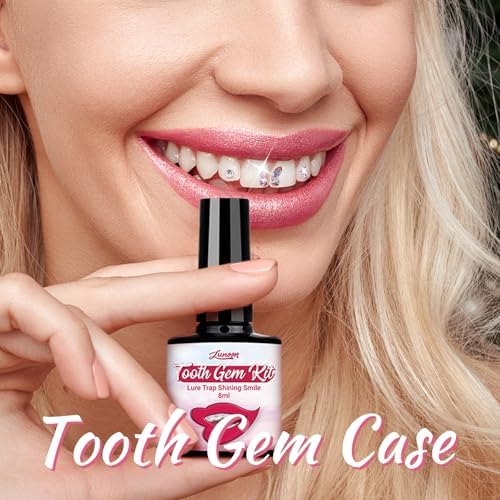 Tpyag Tooth Gem Kit - Professional DIY Dental Jewelry Starter Kit with Sparkling Crystals, Self-Application Fashion Teeth Gems for Women & Men