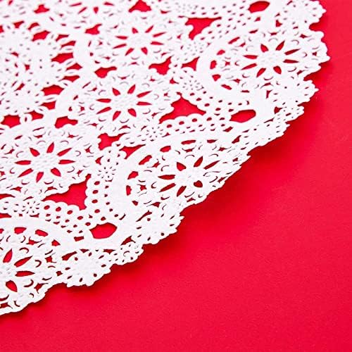 Juvale 300 Pack Round Paper Lace Doilies - 10 Inch Round Doiley Disposable Placemats for Crafts & Weddings - White Doilies - Paper Placemats