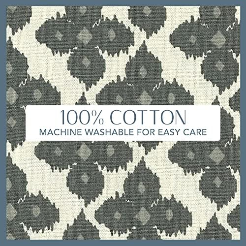 Elrene Home Fashions Everyday Casual Prints Assorted Fabric Napkins, Decorative Cloth Napkins and Table Accessories, 17" X 17", Gray, Set of 24