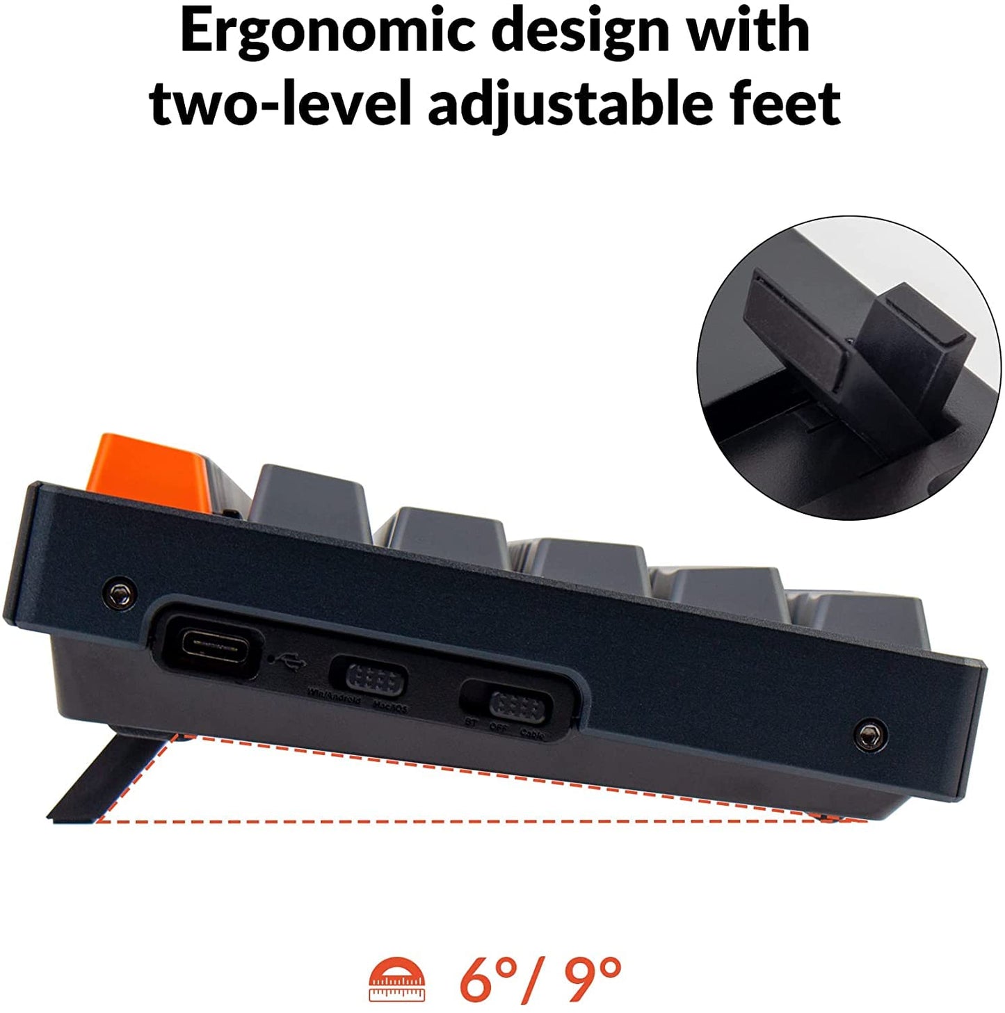 Keychron K10 RGB Full Size Layout Hot-Swappable Mechanical Keyboard for Mac Windows, Multitasking 104-Key Bluetooth Wireless/USB Wired Gaming Keyboard with K Pro Brown Switch Aluminum Frame