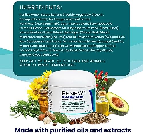 KPW Laboratories for Dry Cracked Heels - All-Natural Foot Care for Women and Men, Hydrating Foot Cream for Dry Feet to Promote Circulation
