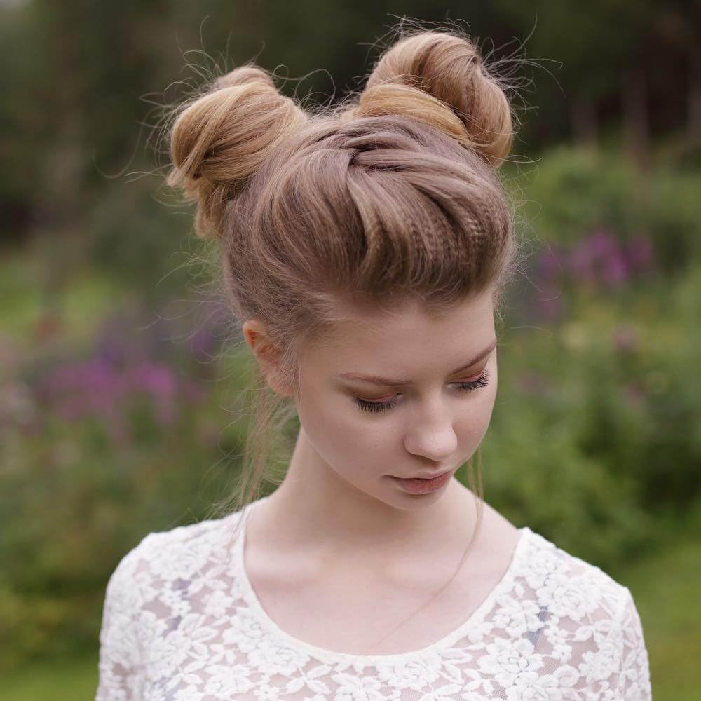 10 PCS Hair Bun Maker for Women Lazy Hair Curler Bun Clips Easy Magic Snap Roll Sponge Bun Donut Hair Maker for Women With Hair Ties (White)