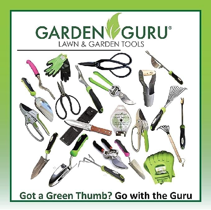 Garden Guru Straight Stainless Steel Pruner Pruning Shears Clippers Snips Sharp Bonsai Cutter Plant Trimming Scissor Straight Blade Garden Scissors Tool -Great for Roses Flowers Herbs Fruits (4 Pack)