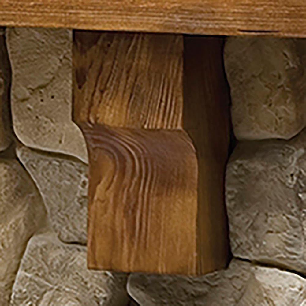 Dimplex Fieldstone Electric Fireplace with Mantel Surround Package | Pine with Natural Stone-Look, 26" - #GDS28L8-904ST
