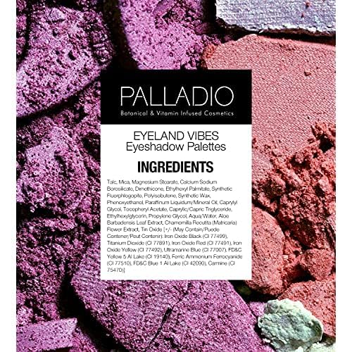 Palladio Eyeland Vibes, Escape to the Tropics, 10 Count Eyeshadow Palette, Seductive Nudes to Vibrant Hues, Complimentary Shades, Day and Night Looks, Rich Pigment, California Sunset