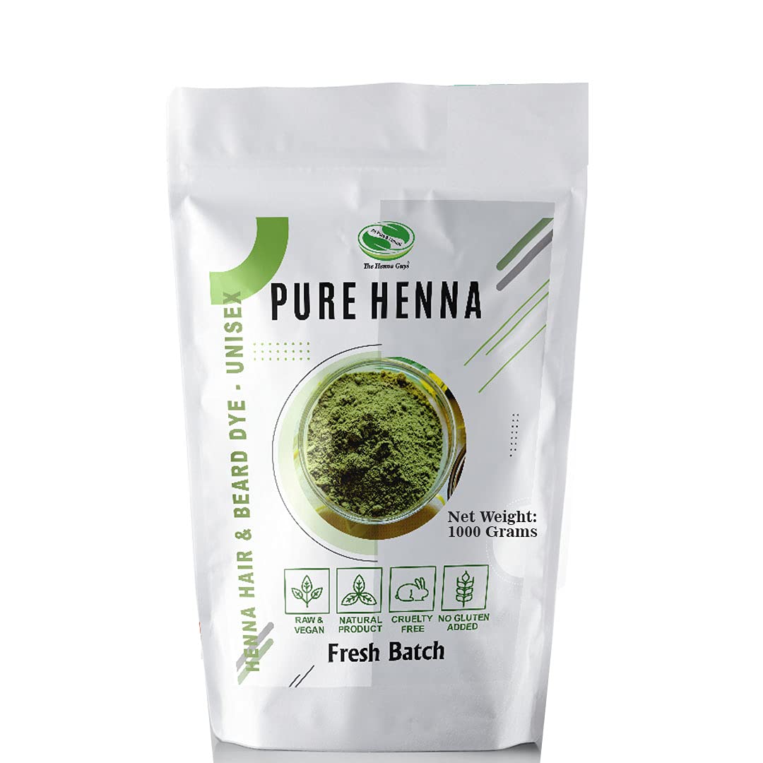 1000 Grams - 100% Pure Henna Powder For Hair Dye - Red Henna Hair Color, Best Red Henna For Hair - The Henna Guys