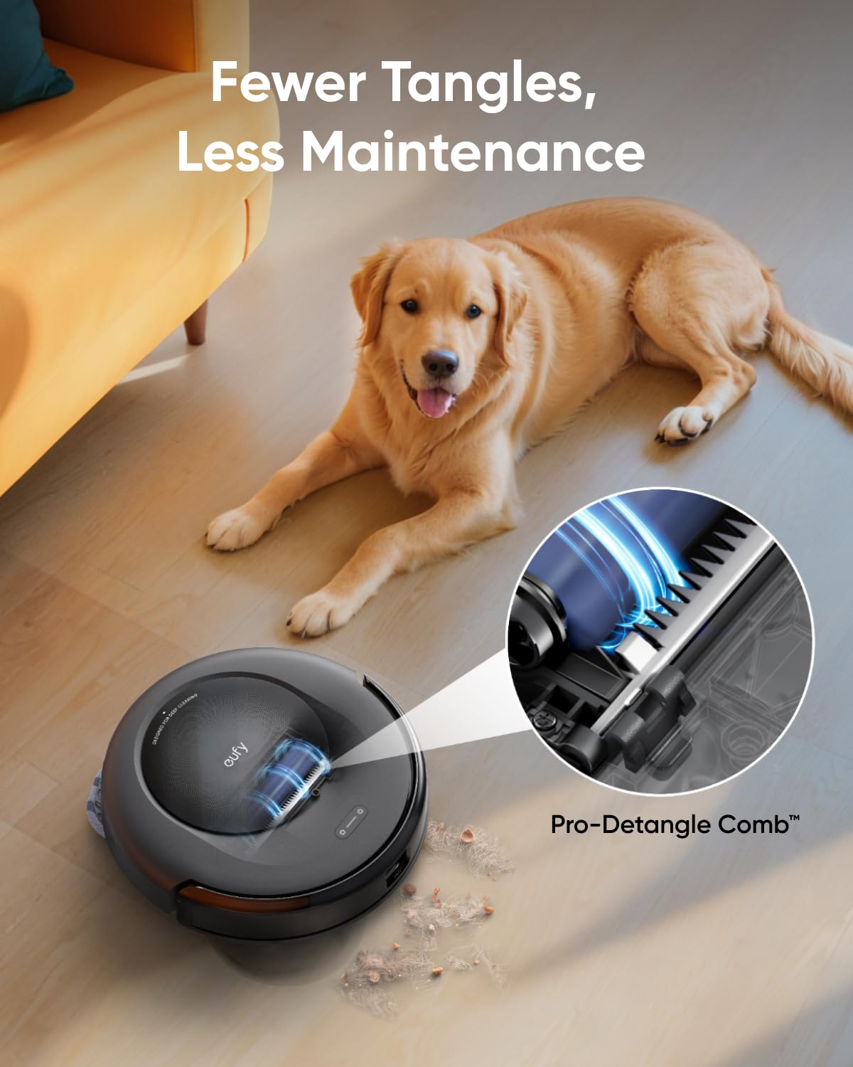 eufy Robot Vacuum Omni C20 with All-in-One Station,3.35-Inch Ultra-Slim Body Replacement Washable Filter for Robot Vacuum Omni C20, 2-Pack