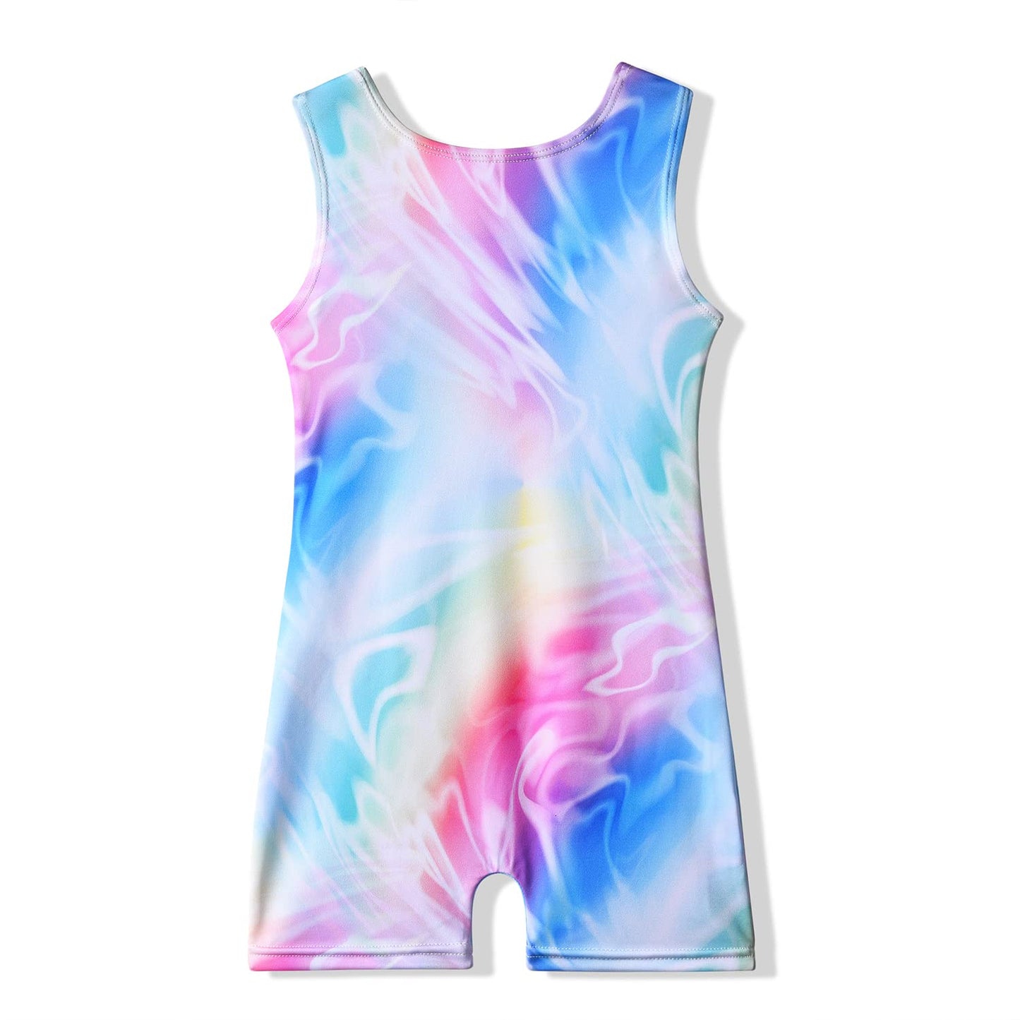 MYQFF Gymnastics Leotards for Girls 2t 3t Sleeveless Tumbling Unitards Biketards Gymnastics Clothes Rainbow Galaxy