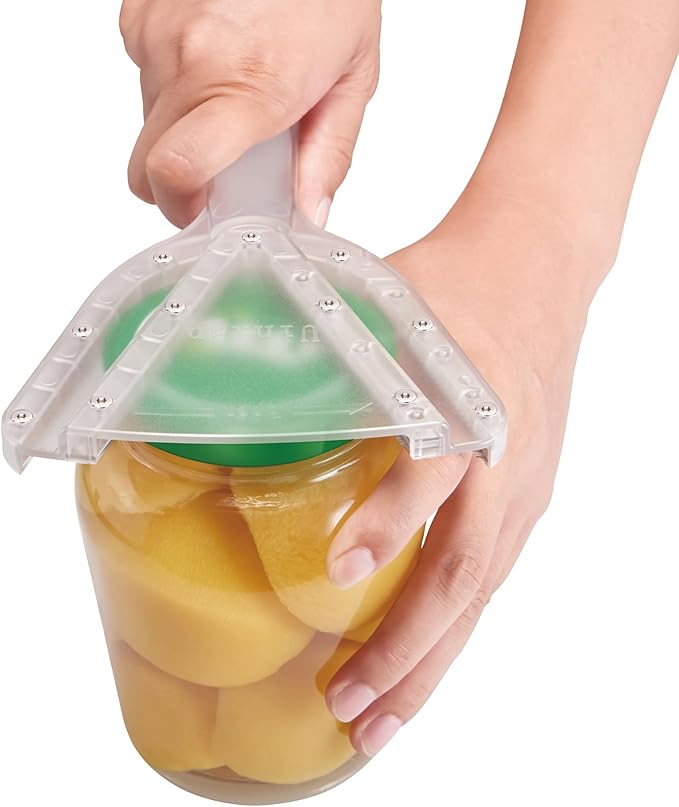 Jar Opener for Weak Hand & Seniors with Arthritis,Easy Twist Off Bottle Caps,Patent | Unique Kitchen Gadgets, Christmas Gifts for Elderly/Women/Men (Red)