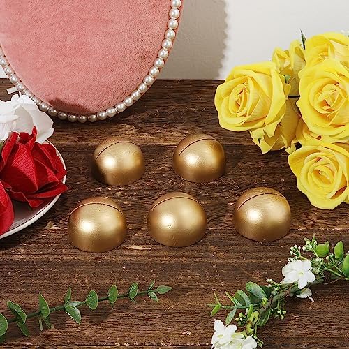 12pcs Round Table Number Stands, Modern Place Card Holders - Gold