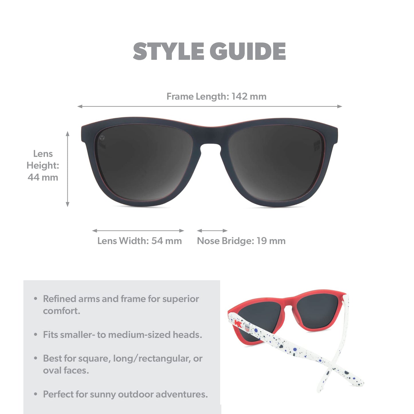 Knockaround USWNT Premiums Sport - Official U.S. Soccer Sunglasses