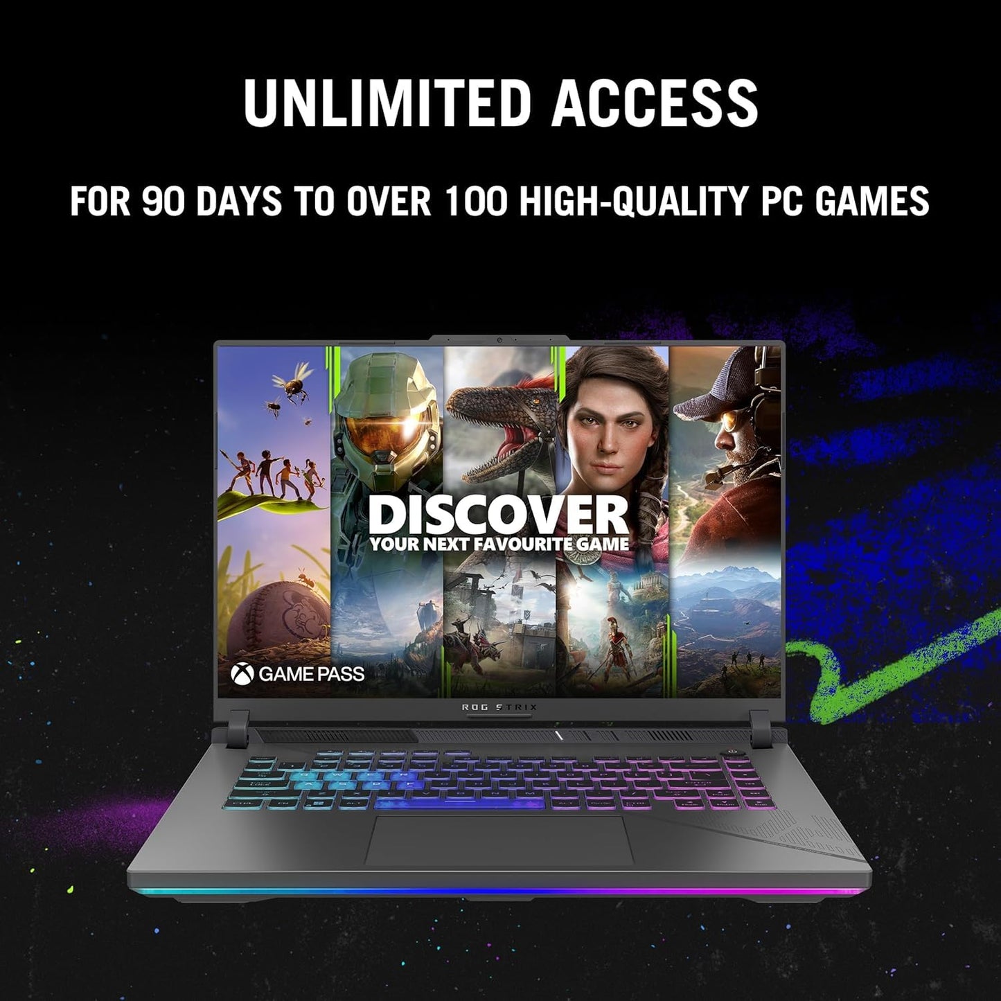 ASUS ROG Strix G16 Gaming Laptop, 16" ROG Nebula QHD+ 240Hz WQXGA (16:10), Intel 24-Core i9-14900HX, GeForce RTX 4060, 64 GB DDR5, 4 TB SSD, Backlit RGB, Wi-Fi 6E, Win11 Pro, w/Accessories