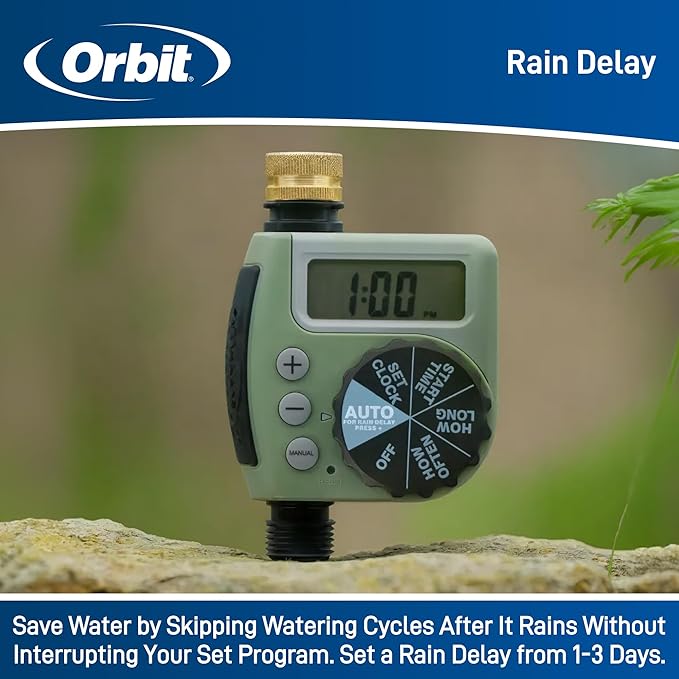 Orbit 62056 One Outlet Single-Dial Hose Faucet Timer (Pack of 2)