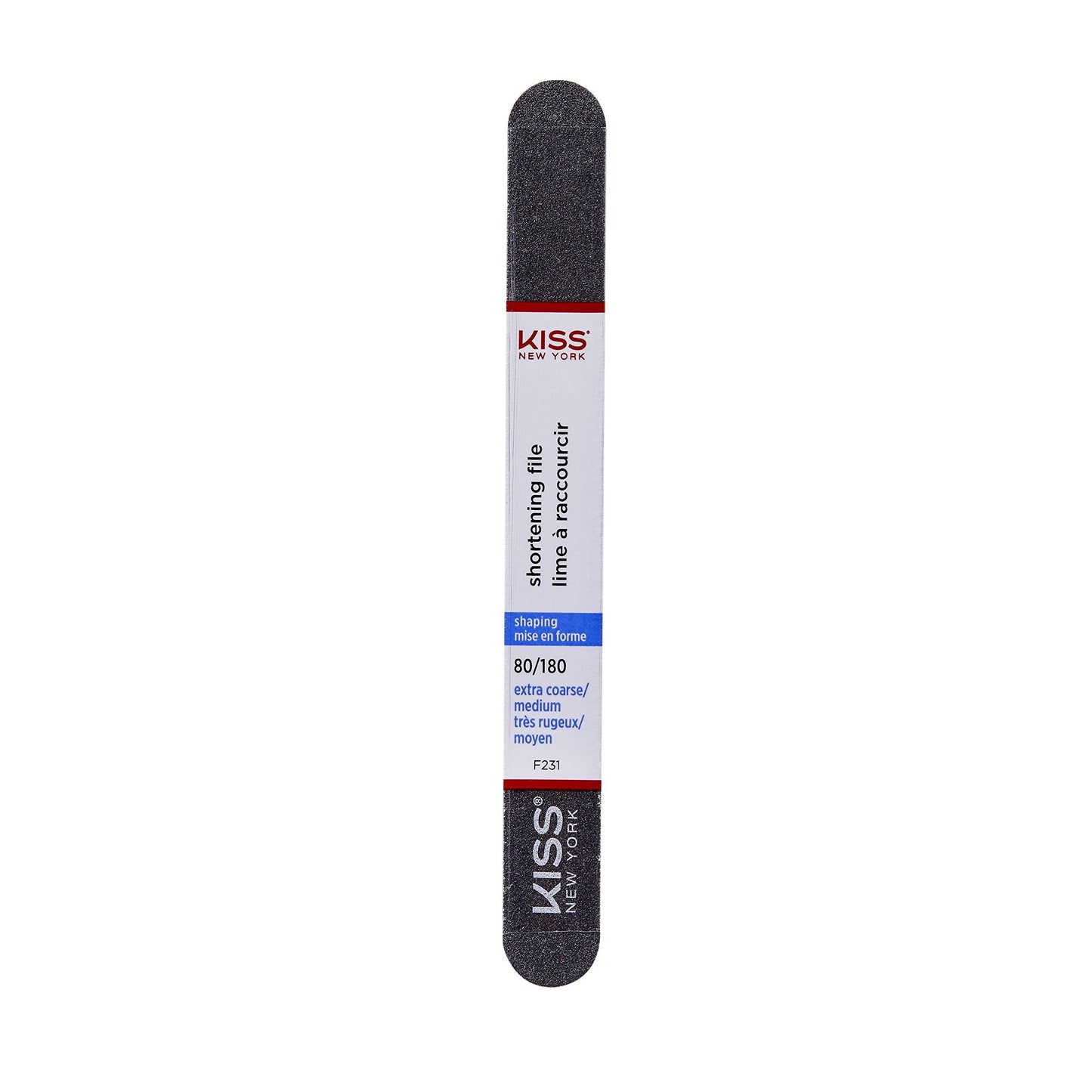 Kiss Shortening file 80 Extra Coarse / 180 Medium F231 - Pack of 12