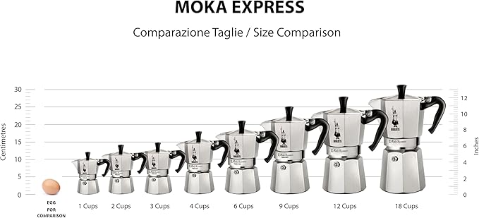 Bialetti - Moka Express: Iconic Stovetop Espresso Maker, Makes Real Italian Coffee, Moka Pot 9 Cups (14 Oz - 420 Ml), Aluminium, Silver