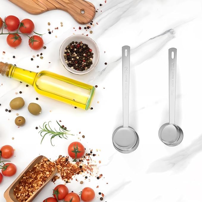 LEIFENY 1PCS 1 Tablespoon Coffee Scoop, Long Handle Measuring Spoon, One tbsp (15ml) Stainless Steel Scooper