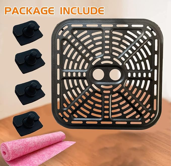 6.8QT Air Fryer Rack for COSORI Pro III Dual Blaze Air Fryers, Upgraded Air Fryer Tray Grill Crisper Plate Pan Insert Grate Grid Shelf for 6.8QT COSORI Air Fryer, Nonstick, Dishwasher Safe