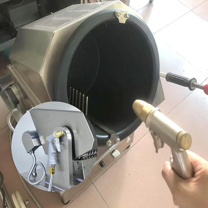 Commercial Automatic Cooker with water spray,Automatic 360° Stir Fry Cooker,Automatic Cooking Machine,Drum Type Stir Frying Machine,Auto Cooking Wok Fried Machine (Natural Gas, Floorstanding)