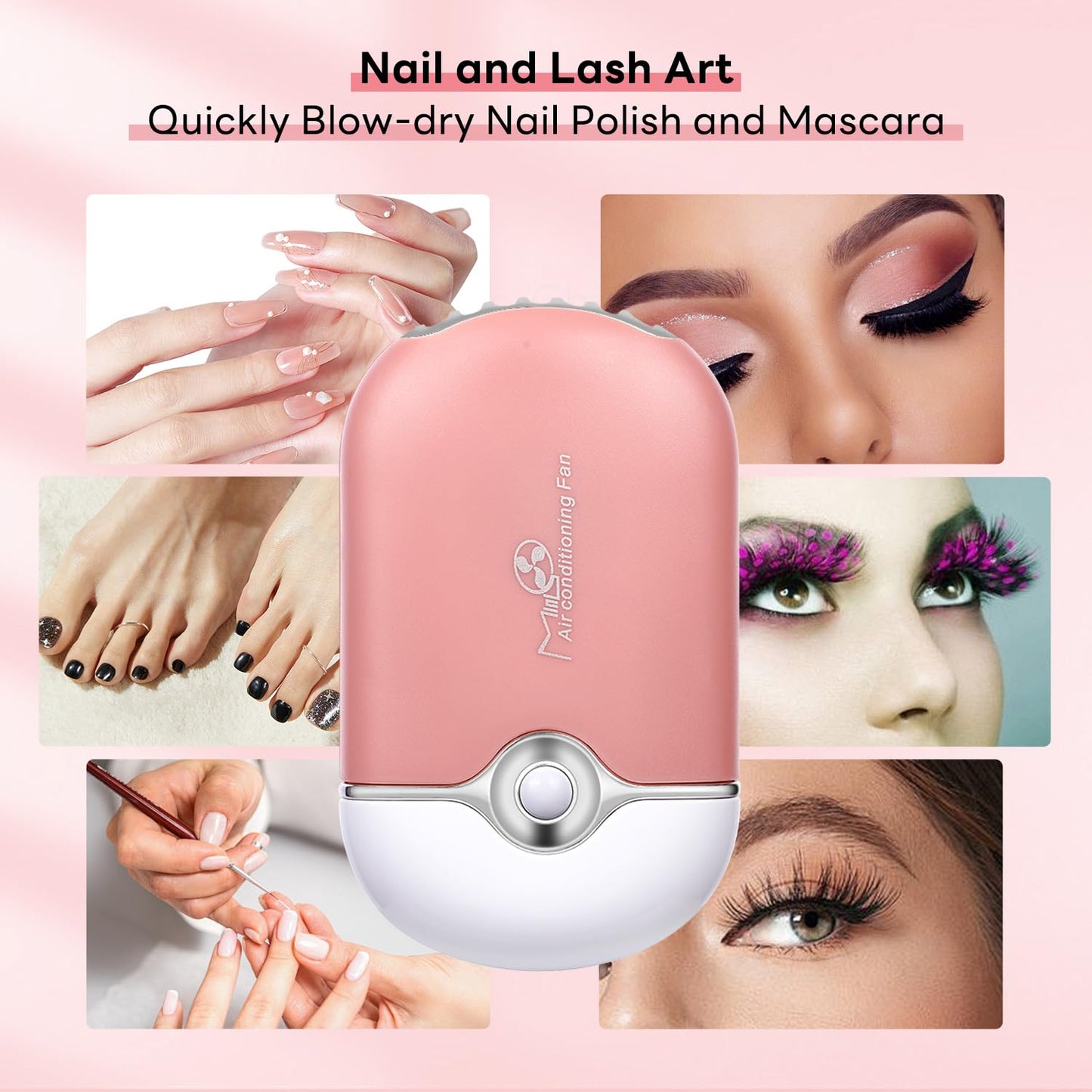 ACTROL Eyelash Extension Shampoo Kit 60ml Unscented Lash Extension Cleanser with Lash Fan Pink Professional Eyelid Foaming Cleanser Paraben & Sulfate Free Non-lrritating